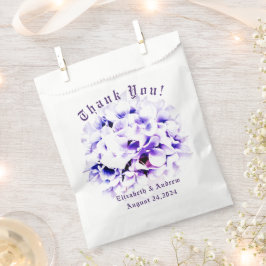 Bolsa De Papel Boda de violetas elegantes