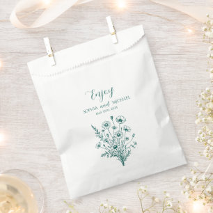 Bolsa De Papel Boda de Wildflower Elegance - Gracias