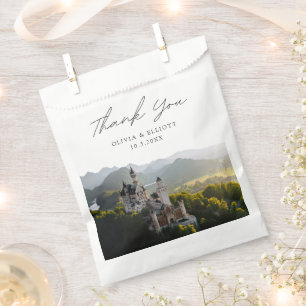 Bolsa De Papel Boda del Castillo de Neuschwanstein Foto Gracias