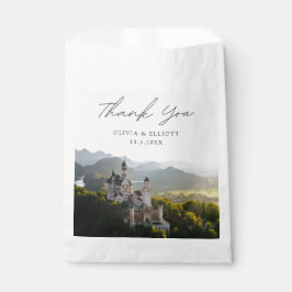 Bolsa De Papel Boda del Castillo de Neuschwanstein Foto Gracias