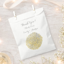 Bolsa De Papel Boda del iris amarillo en llamas Dahlia