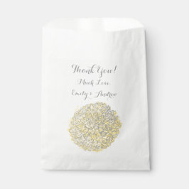 Bolsa De Papel Boda del iris amarillo en llamas Dahlia