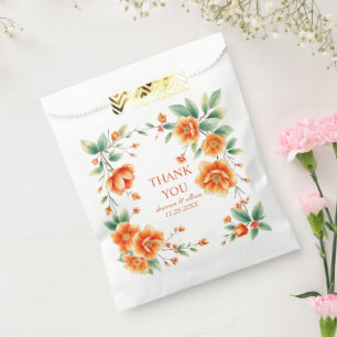 Bolsa De Papel Boda del marco del naranja Verona Sunset