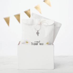 Bolsa De Papel Boda del Monograma Floral de la Hora de Oro Gracia