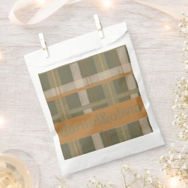 Bolsa De Papel Boda del patrón de tartán celta escocés