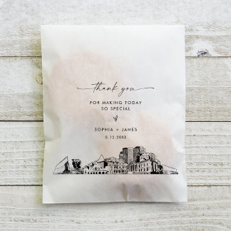 Bolsa De Papel Boda del Skyline de Colorado Springs Gracias