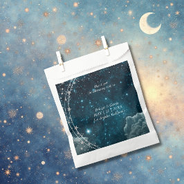 Bolsa De Papel boda elegante de galaxia azul