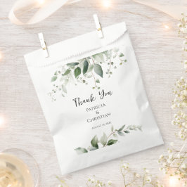 Bolsa De Papel Boda elegante de la vegetación