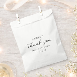 Bolsa De Papel Boda elegante moderna neutral