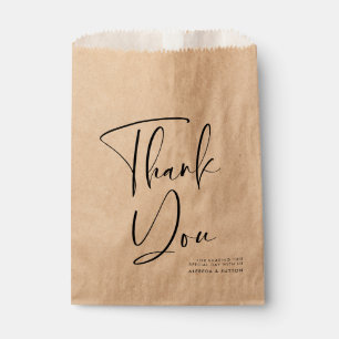 Bolsa De Papel Boda elegante y moderno de terracota