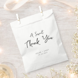 Bolsa De Papel Boda elegante y sencilla