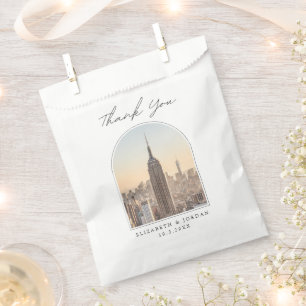 Bolsa De Papel Boda Empire State de NYC. Foto Gracias