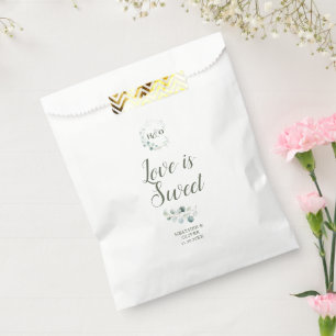 Bolsa De Papel Boda en el Jardín de Eucalipto Dulce Amor