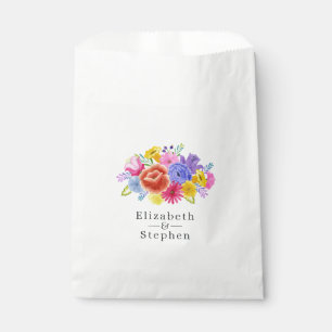 Bolsa De Papel Boda Fiesta Floral