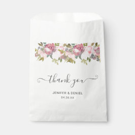 Bolsa De Papel Boda floral acuarela de verano