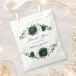 Bolsa De Papel Boda floral blanca Eucalyptus