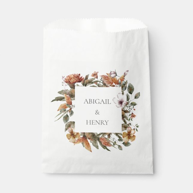 Bolsa De Papel Boda floral de Autumance Romance Arch (Anverso)