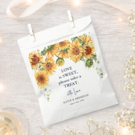 Bolsa De Papel Boda floral de girasol de verano