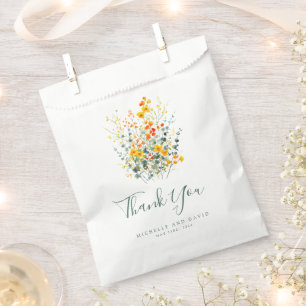Bolsa De Papel Boda floral de verano colorido