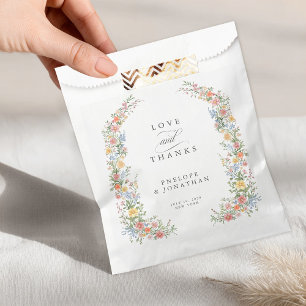 Bolsa De Papel Boda floral del Jardín de primavera del Pastel sua
