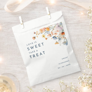Bolsa De Papel Boda floral elegante y audaz