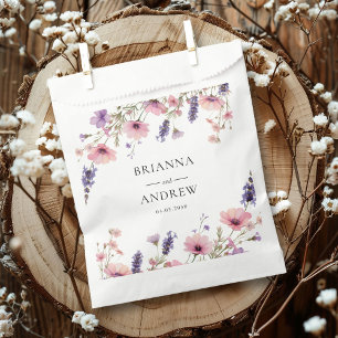 Bolsa De Papel Boda floral específico del cliente