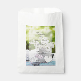 Bolsa De Papel Boda floral floral de primavera romántica
