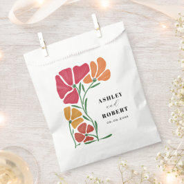 Bolsa De Papel Boda floral luminoso y colorido de Nouveau