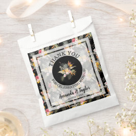 Bolsa De Papel Boda Floral Tropical Gracias