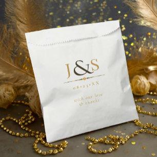 Bolsa De Papel Boda Glam Art Deco ID1033