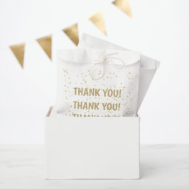 Bolsa De Papel Boda Glitter Dorado Agradecimiento