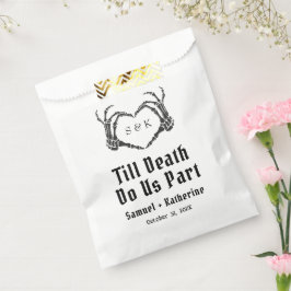 Bolsa De Papel Boda Gótico Romántico Skeleton Hand Halloween