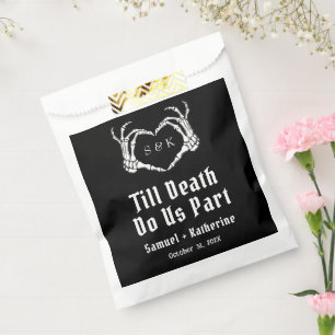Bolsa De Papel Boda Gótico Romántico Skeleton Hand Halloween