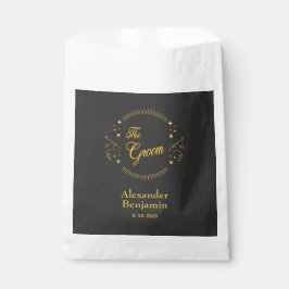 Bolsa De Papel Boda Groom Gold Elegalize