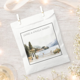 Bolsa De Papel Boda italiano del lago Como Italia