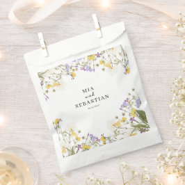 Bolsa De Papel Boda Lilac de acuarela