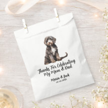 Boda Mascota de color completo de perro de agua de