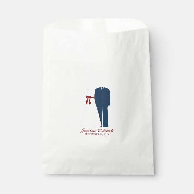 Bolsa De Papel Boda militar (Anverso)