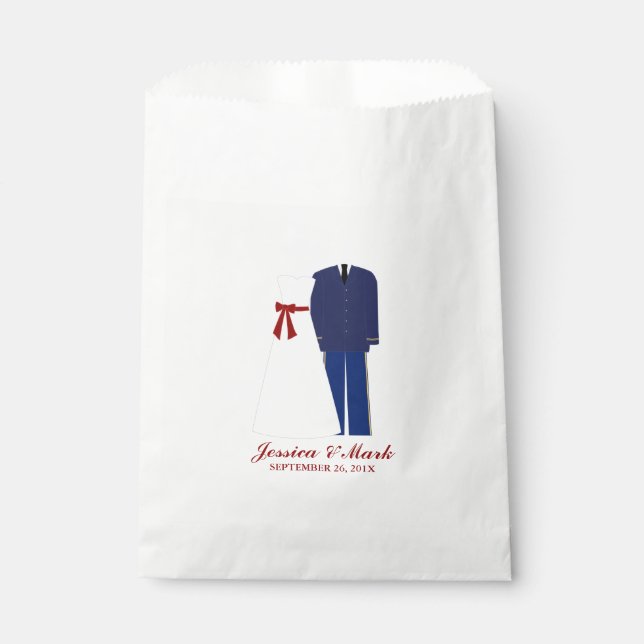 Bolsa De Papel Boda militar (Anverso)