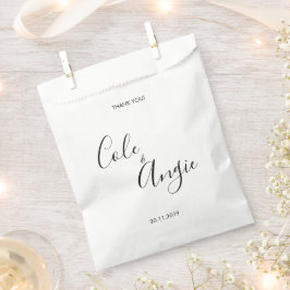 Bolsa De Papel Boda minimalista