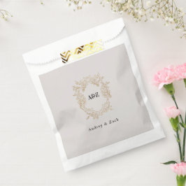 Bolsa De Papel Boda Minimalista beige