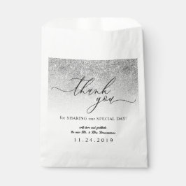 Bolsa De Papel Boda Minimalista Formal Simple con Glitz