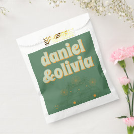 Bolsa De Papel Boda mínimo de Vosvos verdes