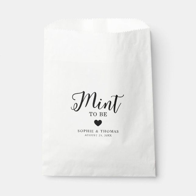 Bolsa De Papel Boda Mint to Be (Anverso)