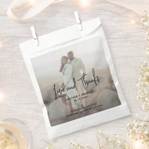 Bolsa De Papel Boda moderno de fotografía minimalista