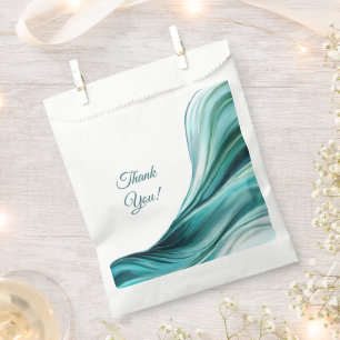 Bolsa De Papel Boda moderno-verde esmeralda-