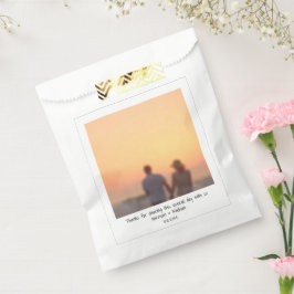 Bolsa De Papel Boda nombres de fotos instantáneas regalo moderno