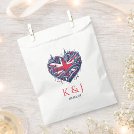 Bolsa De Papel BODA Pareja del Reino Unido