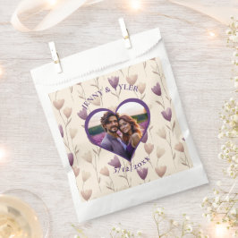 Bolsa De Papel Boda personalizado | plantilla con foto