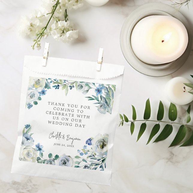 Bolsa De Papel Boda Primaria Personalizado Floral de Peonia Blanc (Subido por el creador)